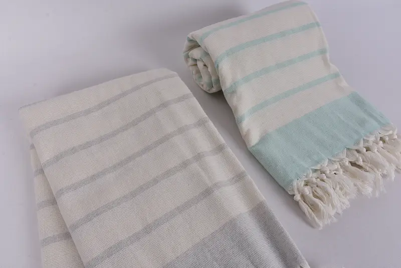 Custom Wedding Gift, Gym Towel, Monogram Beach Towel, 68x39 Cotton Striped Towel, Custom Towel Beach, Wedding Day Gift For Bride, Housewarming Gift - 7