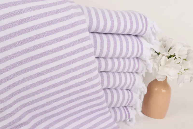 Kişiye Özel Plaj Havlusu Pamuk Lila Havlu, Bekarlığa Veda Hediyesi, 36x71 İnç