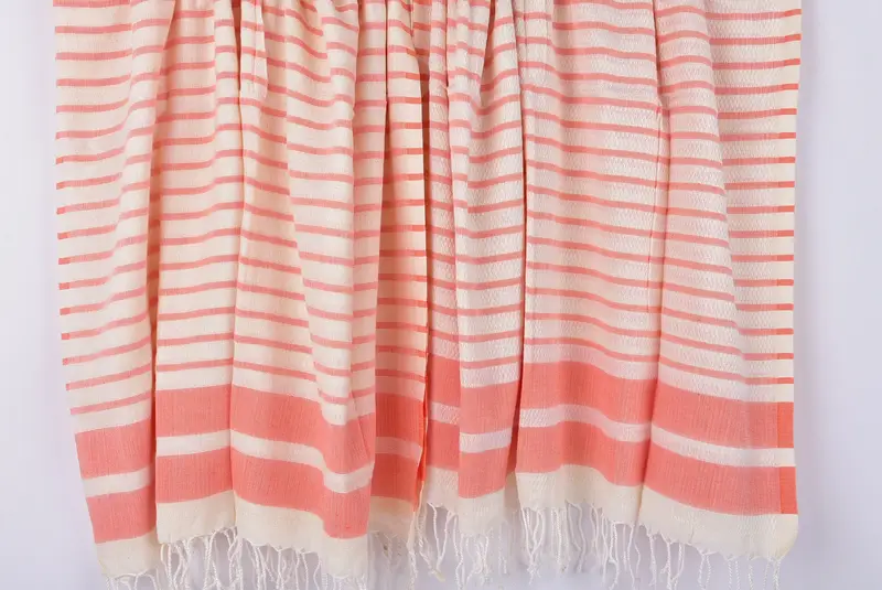 Customized Turkish Towel, Organic towel, Luxury Beach Towel, Spa Towel, Soft towel, Bachelor Gift, 70x40 Cotton Striped Towel, Sand-resistant towel - 8