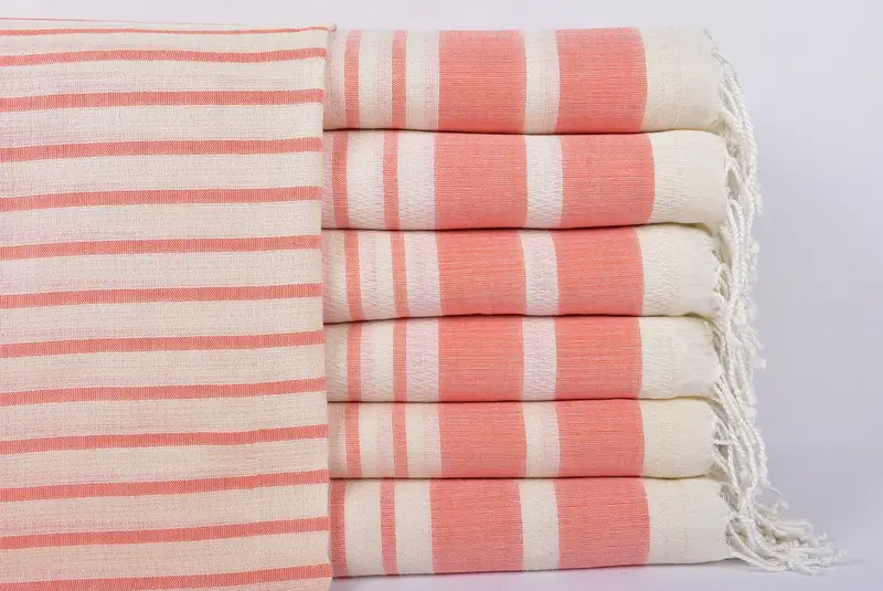 Customized Turkish Towel, Organic towel, Luxury Beach Towel, Spa Towel, Soft towel, Bachelor Gift, 70x40 Cotton Striped Towel, Sand-resistant towel - 1