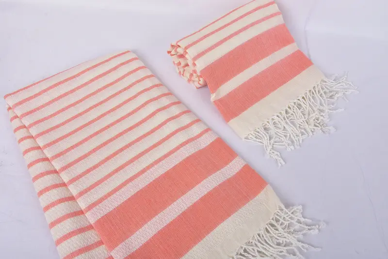 Customized Turkish Towel, Organic towel, Luxury Beach Towel, Spa Towel, Soft towel, Bachelor Gift, 70x40 Cotton Striped Towel, Sand-resistant towel - 7