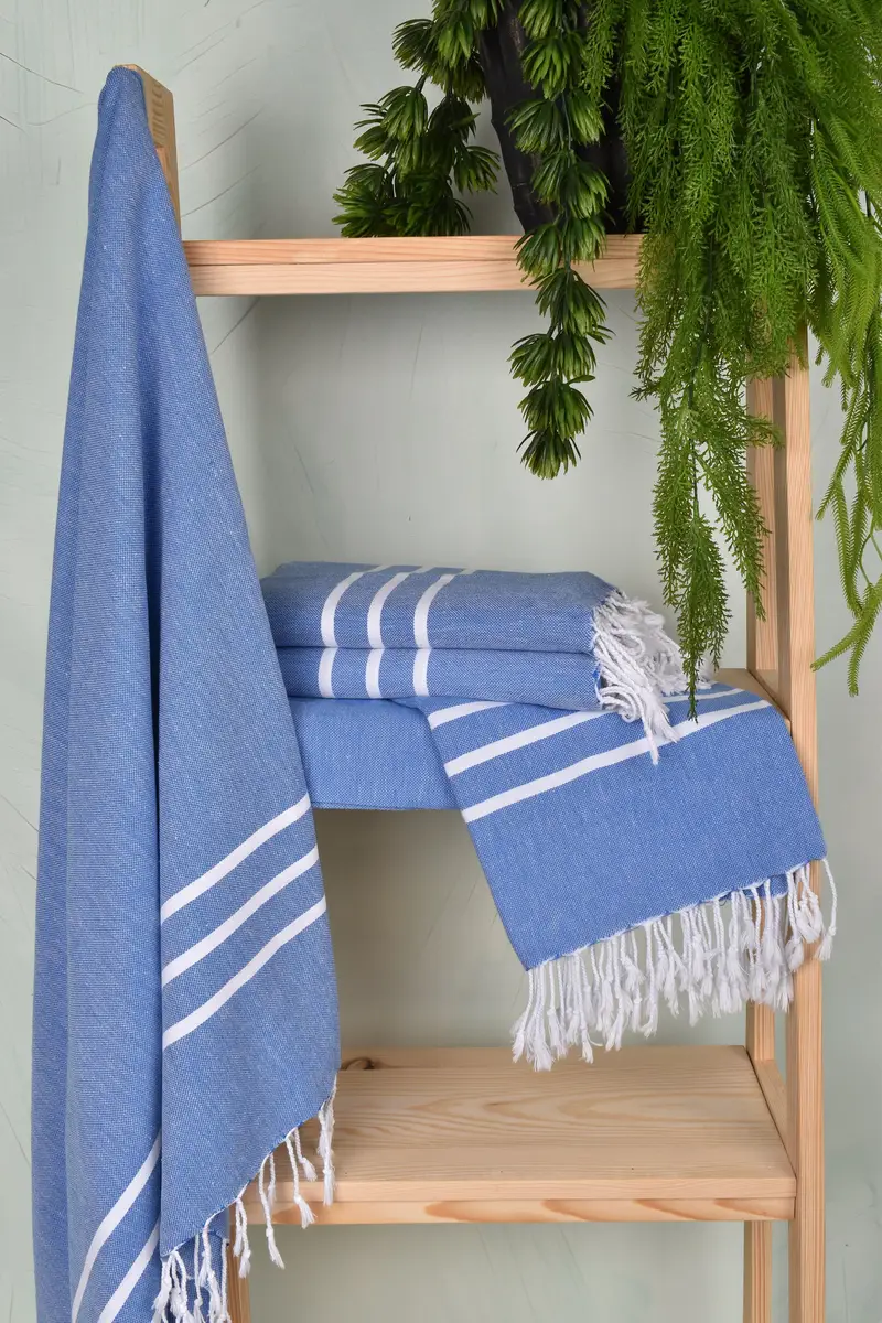 Monogram Beach Towel, Customized Turkish Towel, Luxury towel, 70x40 Cotton Striped Towel, Luxury Beach Towel, Welcome Wedding Gift, Peshtemal Towel - 6