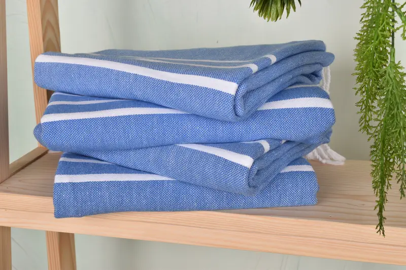 Monogram Beach Towel, Customized Turkish Towel, Luxury towel, 70x40 Cotton Striped Towel, Luxury Beach Towel, Welcome Wedding Gift, Peshtemal Towel - 7