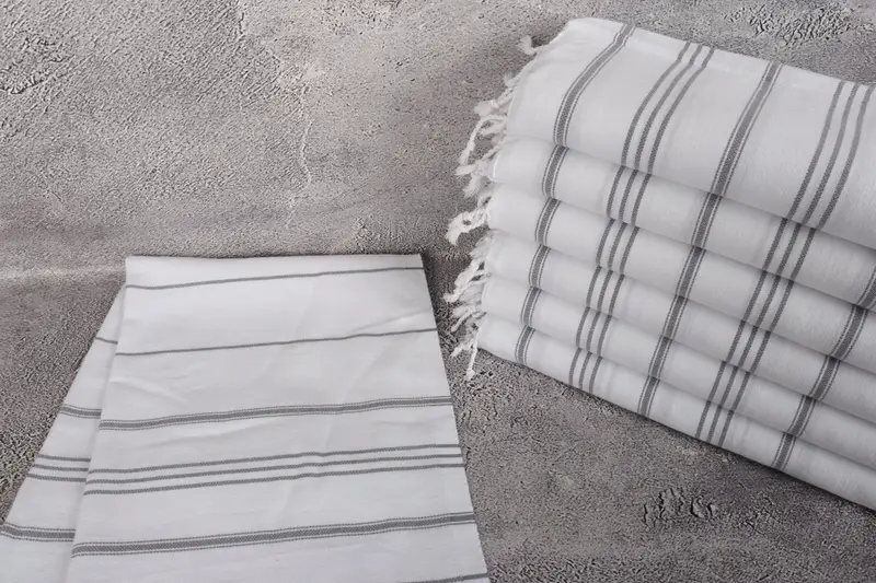 Gym Towel, Personalized Dish Towel, Unique Gift, Monogram Kitchen Towel, Turkish Towel Hand Towel, 40x24 Cotton Striped Towel, Bachelorette Towel - 2