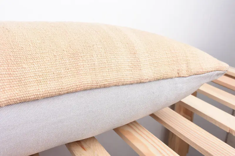 Interior Designer Pillow, Ethnical Kilim Rug Pillow, 12x43 Beige Cushion Case, Retro Throw Cushion Cover, Vintage Pillow, Pillow Case - 7