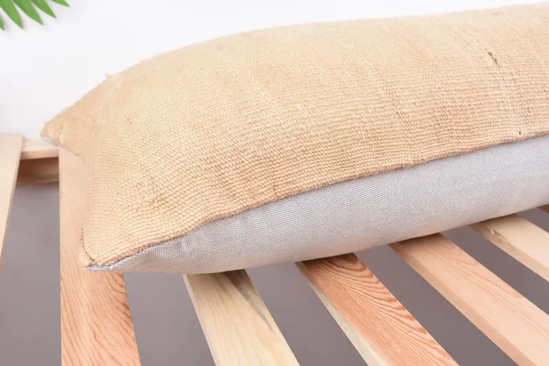 Interior Designer Pillow, Ethnical Kilim Rug Pillow, 12x43 Beige Cushion Case, Retro Throw Cushion Cover, Vintage Pillow, Pillow Case - 6