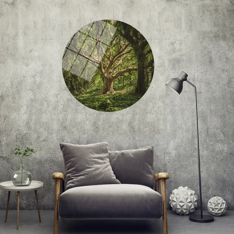 Elegant Forest View: Printed Canvas Art for Nature Lovers