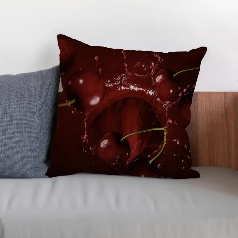 Bedrucktes Kissen „Cherry Blossom Delight“ – weich, gemütlich, lebendig