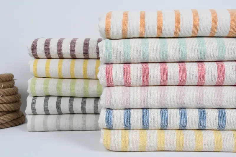 Lightweight Turkish towel, 64x36 Cotton Striped Terry Towel, Birthday Gift, Best Beach Towel, Thin towel, Holiday Towel, Bachelorette Towel - 2