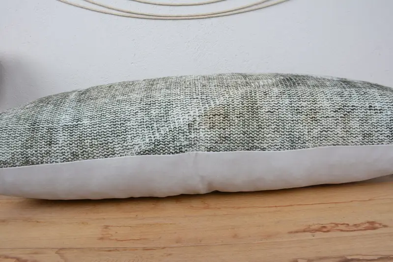 Sofa Bolster Cushion Case, Kilim Pillow, 16x36 Brown Cushion Case, Gift Pillow, Cushion Case, Vintage Pillow, Shabby Chic Cushion Case - 5