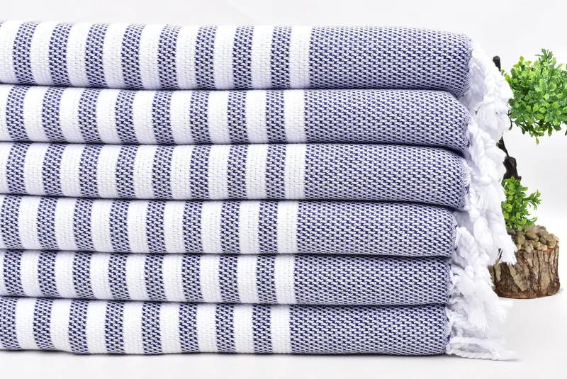 Monogram mutfak havlu, kişiselleştirilmiş hediye, spa havlu, 44x24 pamuklu çizgili havlu, kız gezisi parti lehine, özel el havlu, sevgililer günü hediye fikri - 5