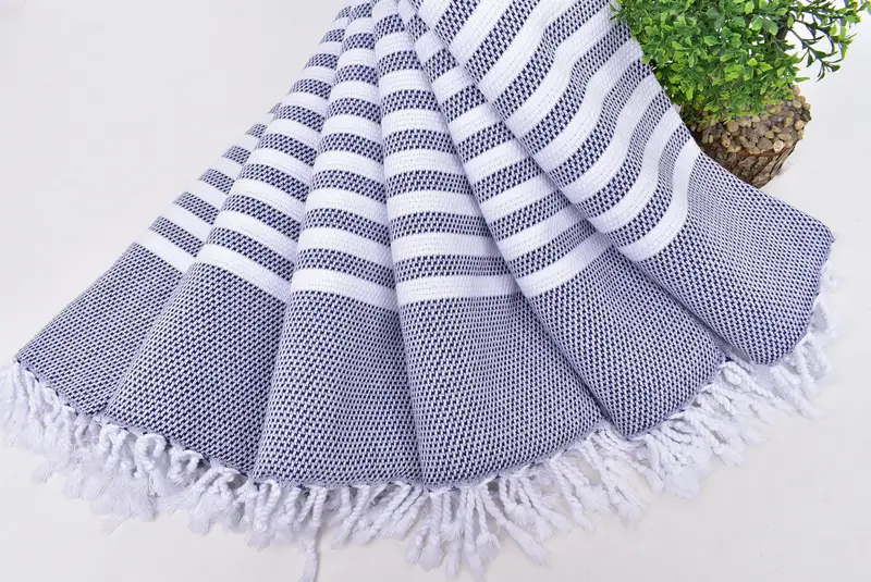 Monogram mutfak havlu, kişiselleştirilmiş hediye, spa havlu, 44x24 pamuklu çizgili havlu, kız gezisi parti lehine, özel el havlu, sevgililer günü hediye fikri - 3