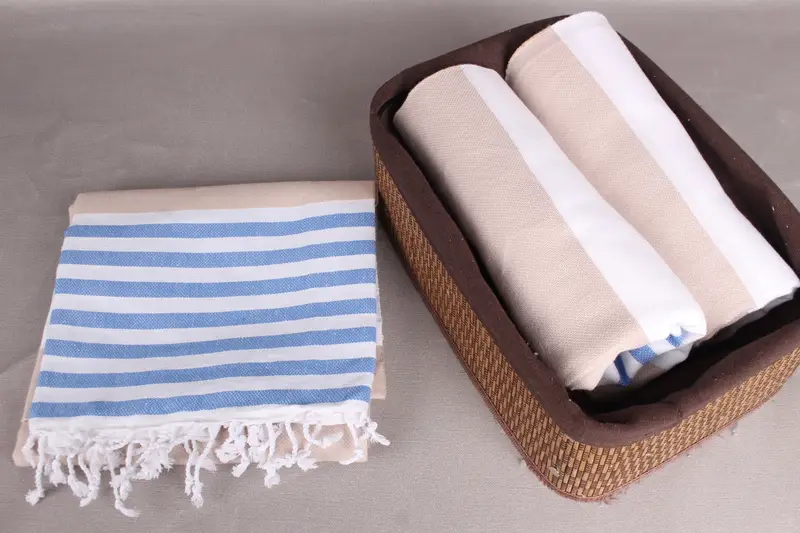 Wedding Gift, Personalize Gift, Monogrammed Beach Towel, Large Turkish Towel, 70x40 Cotton Striped Towel, Halloween Bachelorette Party Favors - 5