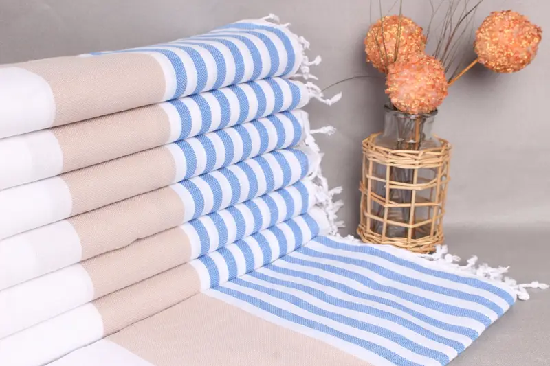 Wedding Gift, Personalize Gift, Monogrammed Beach Towel, Large Turkish Towel, 70x40 Cotton Striped Towel, Halloween Bachelorette Party Favors - 1