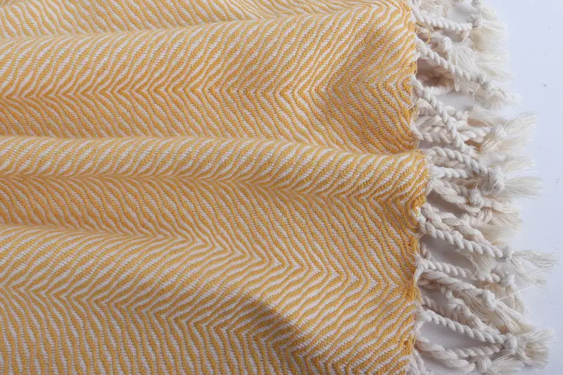 Sand-resistant Turkish towel for the beach, Bridesmaid Gift Towel, Employee Gifts, Wedding Gift, 70x40 Cotton Chevron Towel, Quick-dry towel - 8