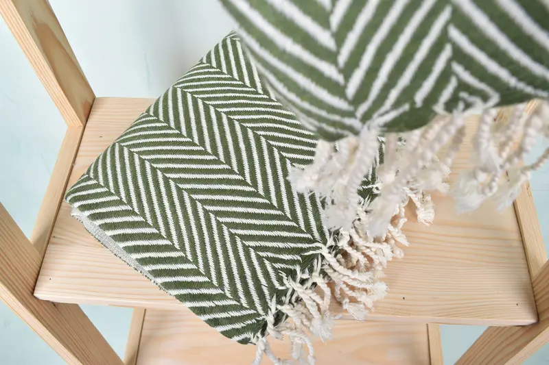 Best Friend Wedding Gift, Yoga Towel, Handmade Gift, Custom Wedding Gift, 70x40 Cotton Striped Towel, Bachelor Gifts, Anniversary Gift For Her - 5