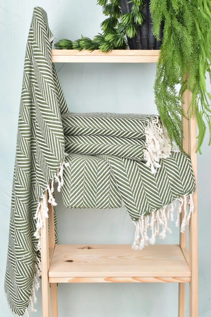 Best Friend Wedding Gift, Yoga Towel, Handmade Gift, Custom Wedding Gift, 70x40 Cotton Striped Towel, Bachelor Gifts, Anniversary Gift For Her - 6