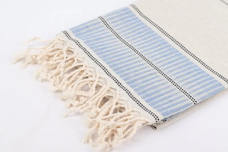 Monogram Beach Towel, Large Turkish Towel, Personalized Towel Gift, Absorbent Turkish towel, Best Friend Gift Ideas, 70x40 Linen Striped Towel - 7