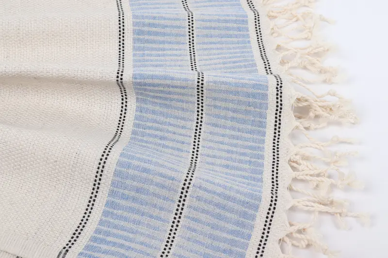 Monogram Beach Towel, Large Turkish Towel, Personalized Towel Gift, Absorbent Turkish towel, Best Friend Gift Ideas, 70x40 Linen Striped Towel - 8
