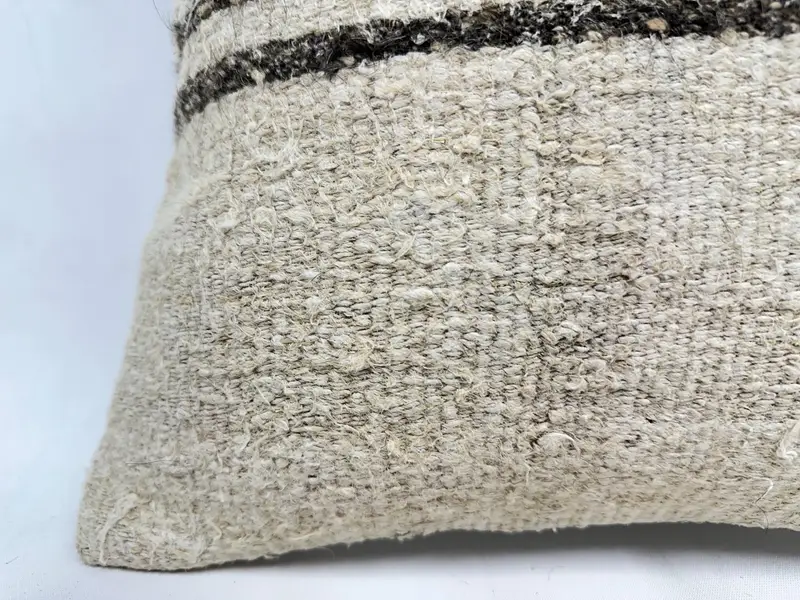 Pillow Cover, Kilim Rug Cushion Case, Outdoor Patio Cushion, Turkish Pillow, Pillow for Couch, 16x16 Beige Cushion, Kilim Pillow Cover - 2