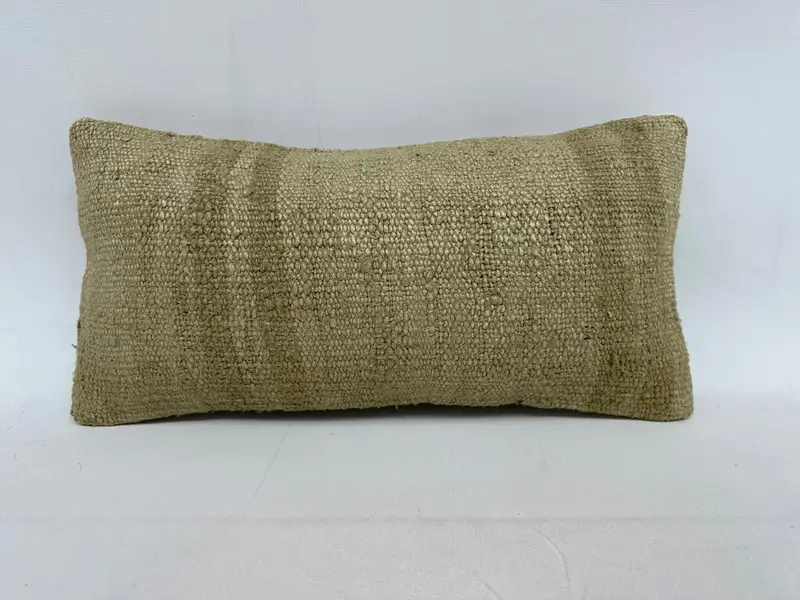 Throw Kilim Pillow, Southwestern Pillow Sham, Pillow for Couch, Yoga Pillow, Pillow Sham, 10x20 Brown Pillow Cover, Antique Pillows - 1