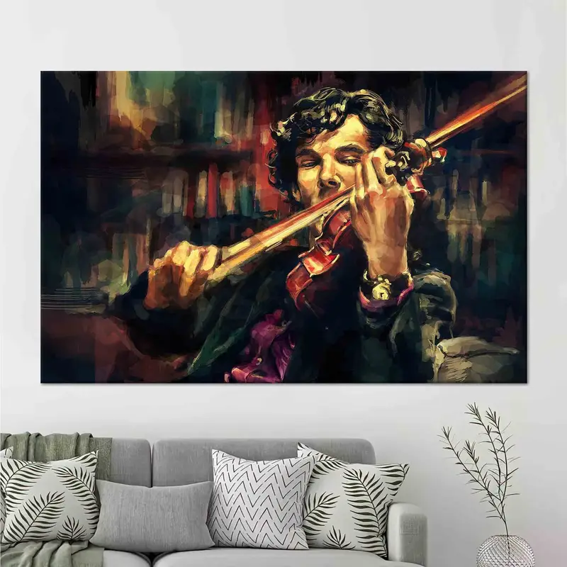 Modern Soyut Kemancı Kanvası: Kemancıya Eşsiz Hediye