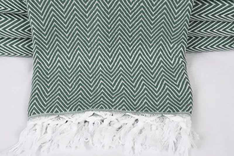 Decorative Blanket, Personalized Gift For Her, Bridesmaid Gifts, Personalized Gifts, Turkish Towel Blanket, 96x80 Cotton Chevron Towel - 2