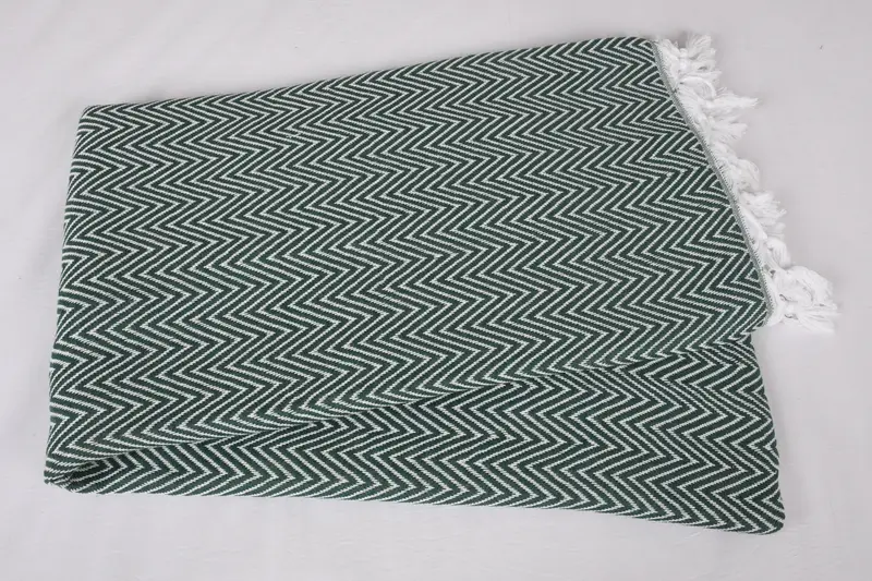 Decorative Blanket, Personalized Gift For Her, Bridesmaid Gifts, Personalized Gifts, Turkish Towel Blanket, 96x80 Cotton Chevron Towel - 5