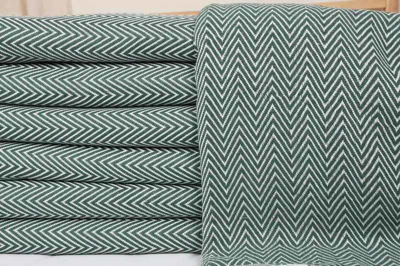 Decorative Blanket, Personalized Gift For Her, Bridesmaid Gifts, Personalized Gifts, Turkish Towel Blanket, 96x80 Cotton Chevron Towel - 3