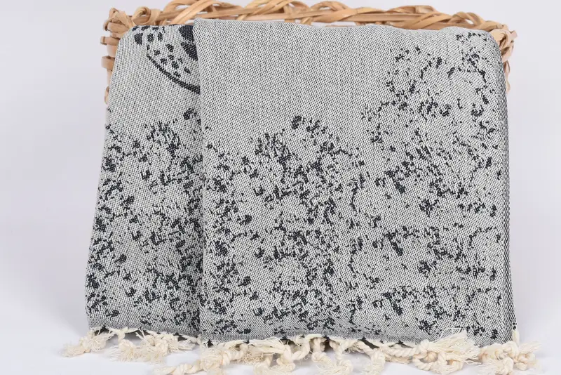 Toalla de mano con monograma, toalla de mano costumbre, toalla turca personalizada, toalla estampada de algodón 36x18, toallas de baño, toalla de verano - 6
