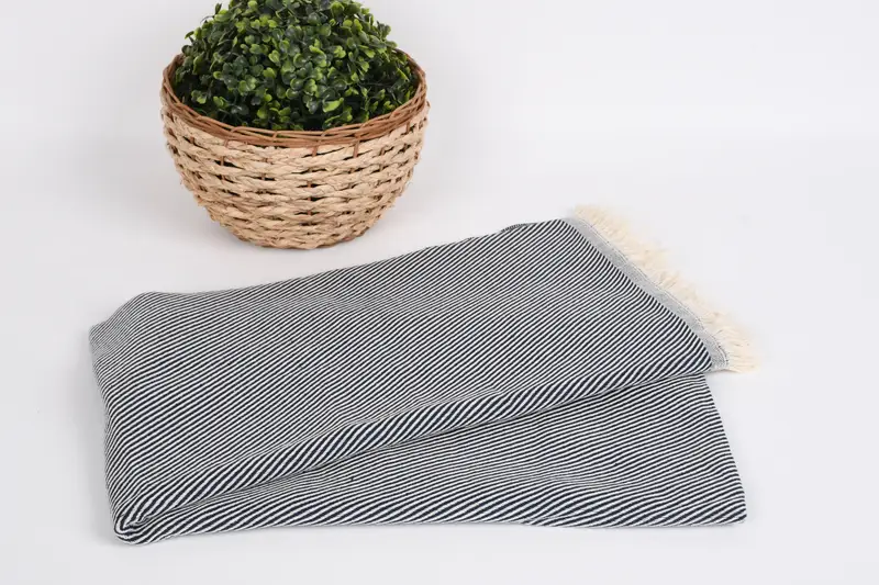 70x36 Cotton Striped Towel, Lightweight Turkish towel, Custom Turkish Towel, Absorbent towel, Bridesmaid Gifts Personalized, Personalized Gifts - 4