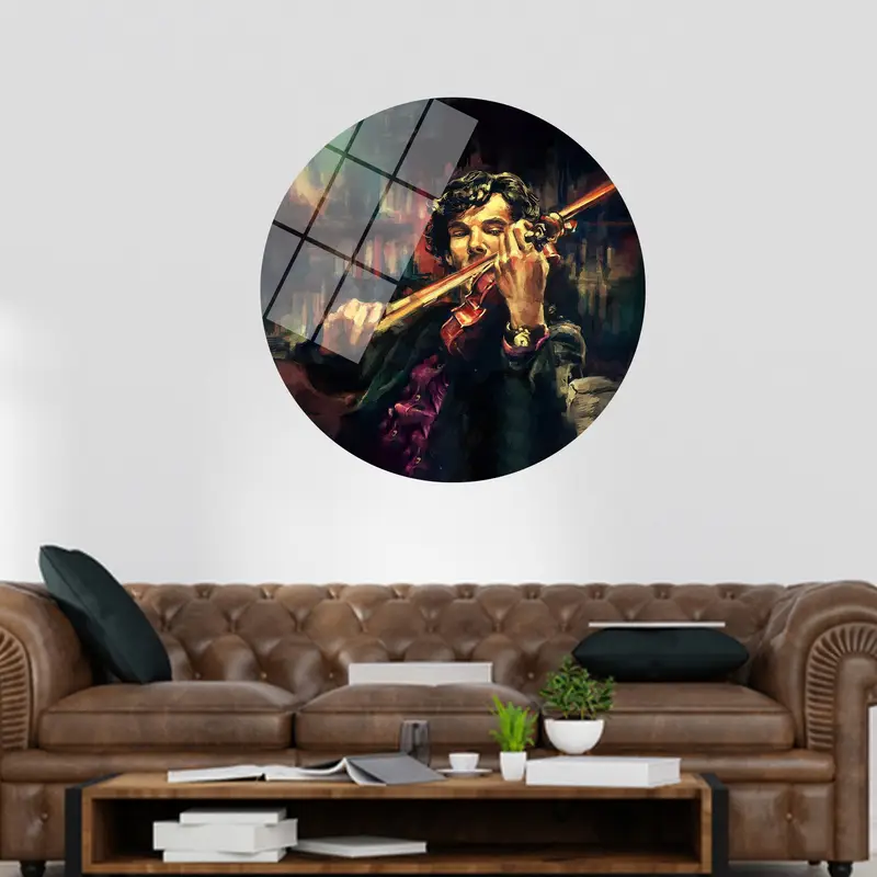 Moderne abstrakte Mann-Leinwand: Einzigartiges Geschenk für Geiger