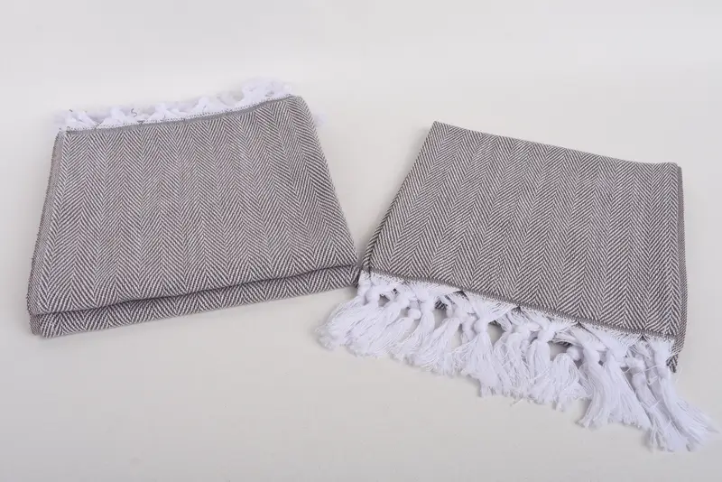 Turkish Towel Hand Towel, 36x18 Cotton Herringbone Towel, Wedding Gift, Wedding Favors, Gift For Coworker, Bachelorette Party Gifts Bridesmaids - 13