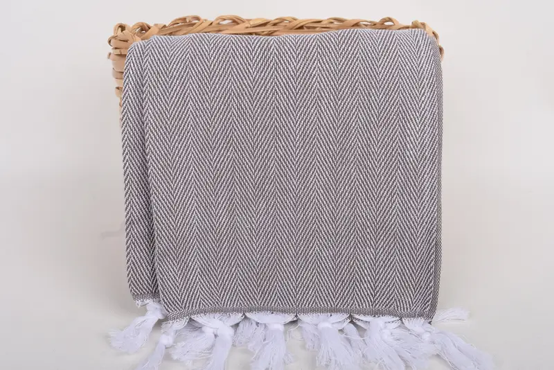 Turkish Towel Hand Towel, 36x18 Cotton Herringbone Towel, Wedding Gift, Wedding Favors, Gift For Coworker, Bachelorette Party Gifts Bridesmaids - 9