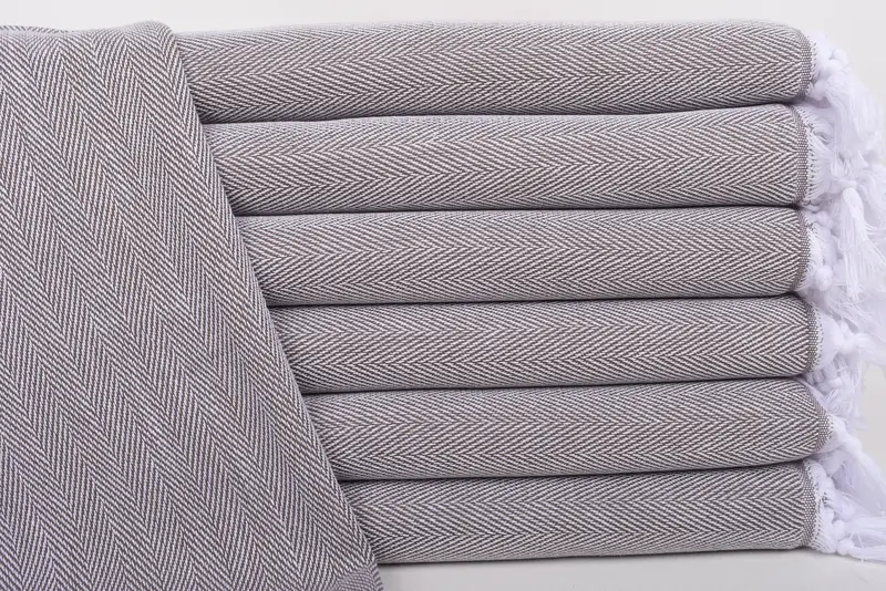 Turkish Towel Hand Towel, 36x18 Cotton Herringbone Towel, Wedding Gift, Wedding Favors, Gift For Coworker, Bachelorette Party Gifts Bridesmaids - 1
