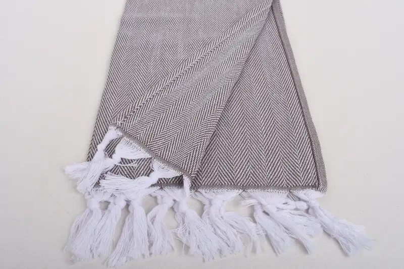 Turkish Towel Hand Towel, 36x18 Cotton Herringbone Towel, Wedding Gift, Wedding Favors, Gift For Coworker, Bachelorette Party Gifts Bridesmaids - 16