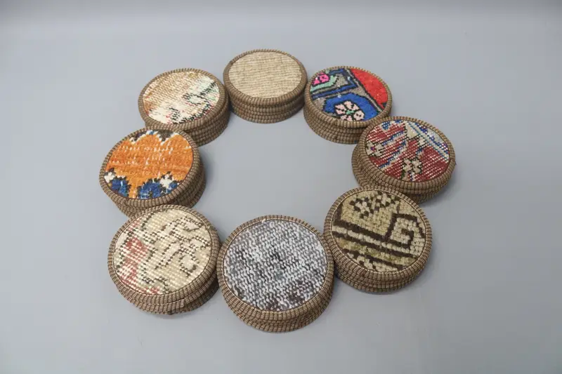 Böhmischer runder Untersetzer, einzigartiger Tischdekor-Untersetzer
