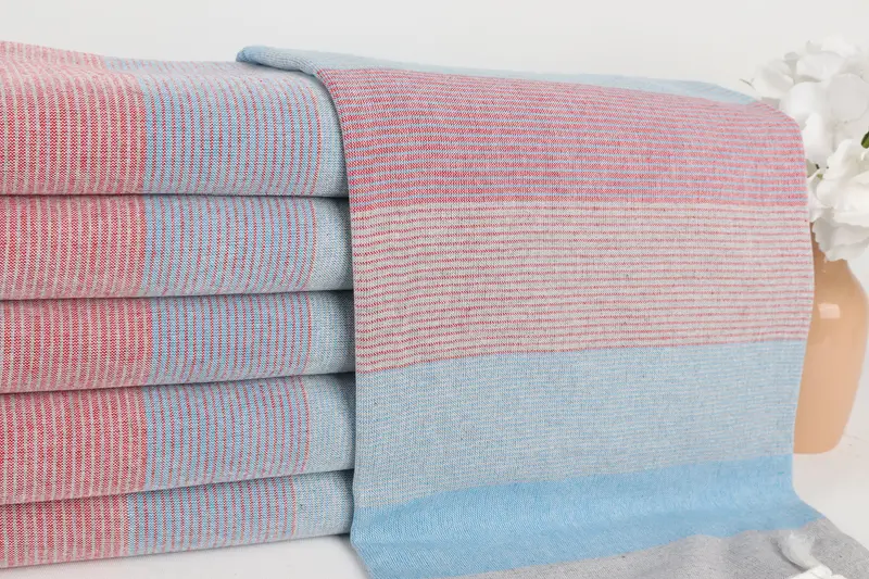 Sand-free towel, Handmade Turkish bath towel for summer vacation, Family Gift, Custom Gift, 68x40 Cotton Striped Towel, Bachelorette Party Gift - 2