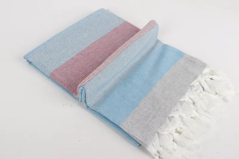 Sand-free towel, Handmade Turkish bath towel for summer vacation, Family Gift, Custom Gift, 68x40 Cotton Striped Towel, Bachelorette Party Gift - 6