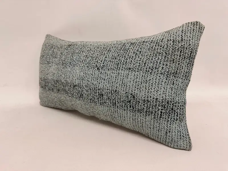 Bench Cushion, Vintage Kilim Throw Pillow, 12x24 Brown Cushion Cover, Pillow, Kilim Cushion Sham, Ethnical Kilim Rug Pillow - 3