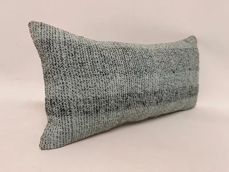 Bench Cushion, Vintage Kilim Throw Pillow, 12x24 Brown Cushion Cover, Pillow, Kilim Cushion Sham, Ethnical Kilim Rug Pillow - 4