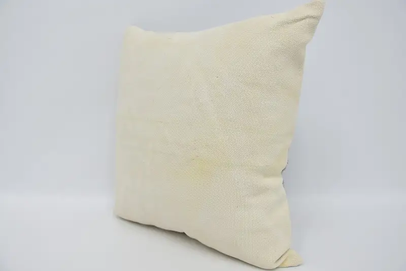 Antique Pillows, Neutral Pillow Case, Pillow for Sofa, Authentic Cushion, Boho Pillow, 18x18 Beige Pillow Cover, Pillow - 4