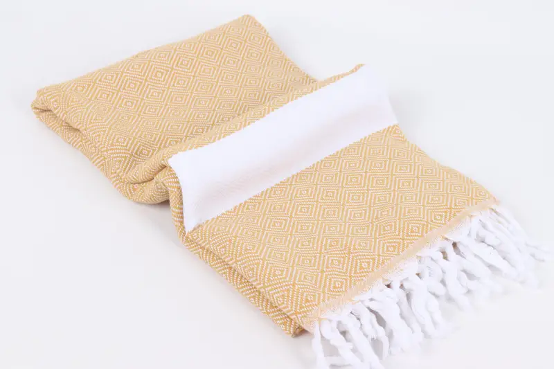 Monogrammed Beach Towel, Personalized Turkish Towel, Peshtemal Towel, 70x40 Cotton Diamond Towel, Customized Turkish Towel, Best Friend Gift Ideas - 6