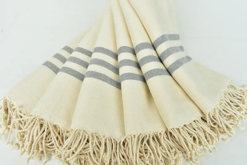 70x40 Cotton Striped Towel, Antibacterial Turkish peshtemal towel, Custom Gift, Bridesmaid Gift Towel, Thin towel, Bachelorette Party Favors Beach - 4