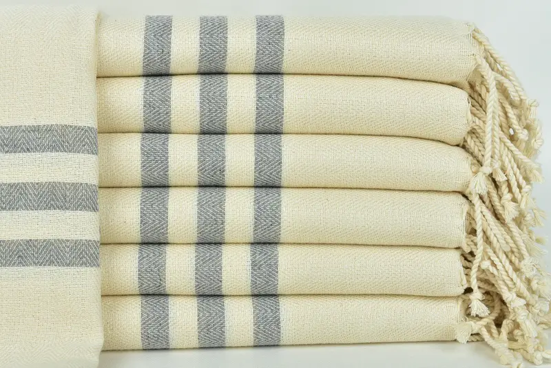 70x40 Cotton Striped Towel, Antibacterial Turkish peshtemal towel, Custom Gift, Bridesmaid Gift Towel, Thin towel, Bachelorette Party Favors Beach - 1