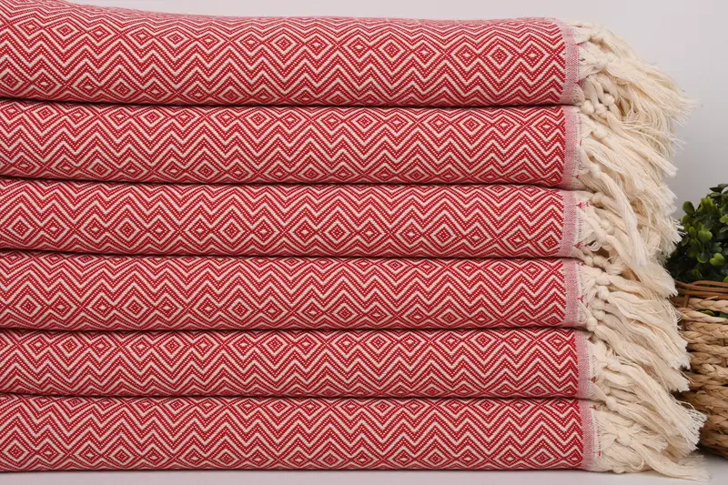 Best Friend Wedding Gift, Bath towel, Quick-dry peshtemal, Oversized Beach Towel, 70x38 Cotton Diamond Towel, Cotton towel, Boyfriend Christmas Gift - 2