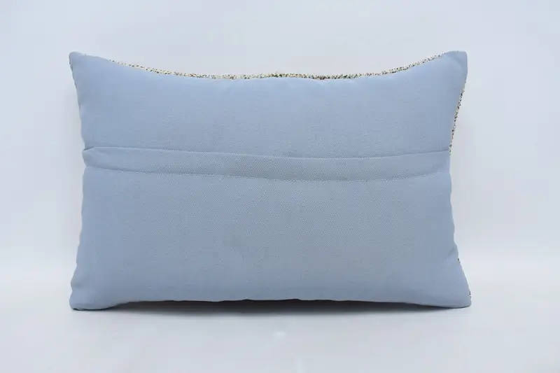 Boho Pillow, Vintage Kilim Throw Pillow, Garden Pillow Cover, 16x24 White Pillow Sham, Ikat Cushion Cover, Boho Pillow Sham Cover, Cushion Case - 6