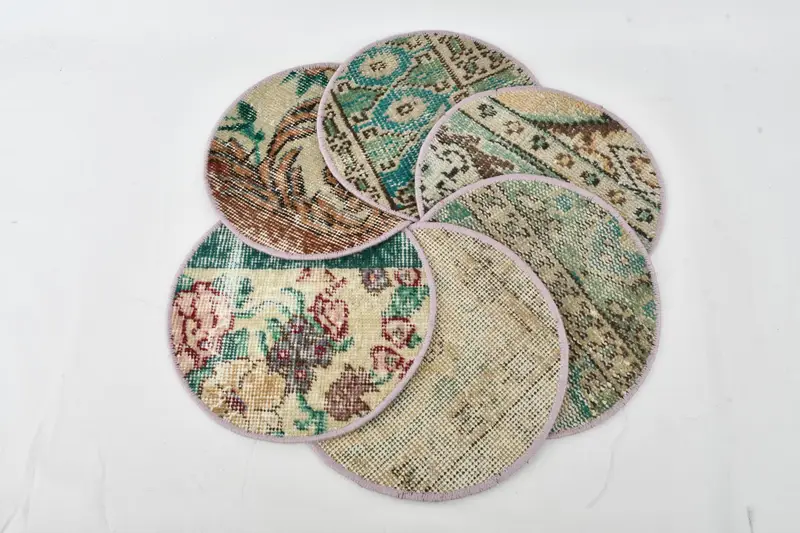 Boho Beige &Rojo Placemat, Placemat de estilo militar