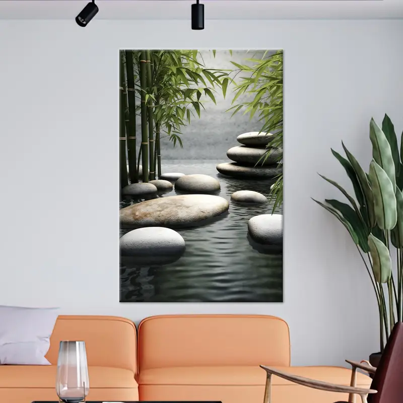 Lienzo Zen moderno: serenidad en cada trazo impreso
