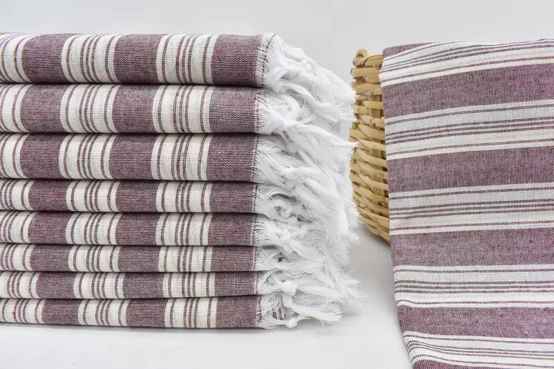 Bachelorette Party Favors, Wedding Favors, Peshtemal, Girl Trip Party Favor, Personalized Bridesmaid Gift, 70x40 Cotton Striped Towel, Gym Towel